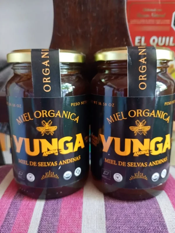 MIEL orgánica Yunga Andina. Miel natural orgánica de selvas andinas