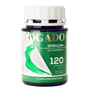 Spirulina en comprimidos x120, Bogado. Alga superalimento para veganos vegetarianos
