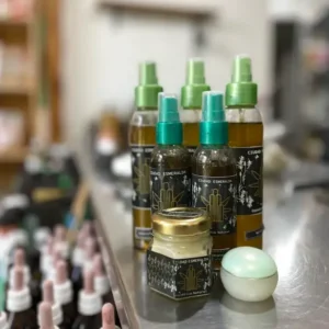 cosmeticos bruma spray y cremas con CBD